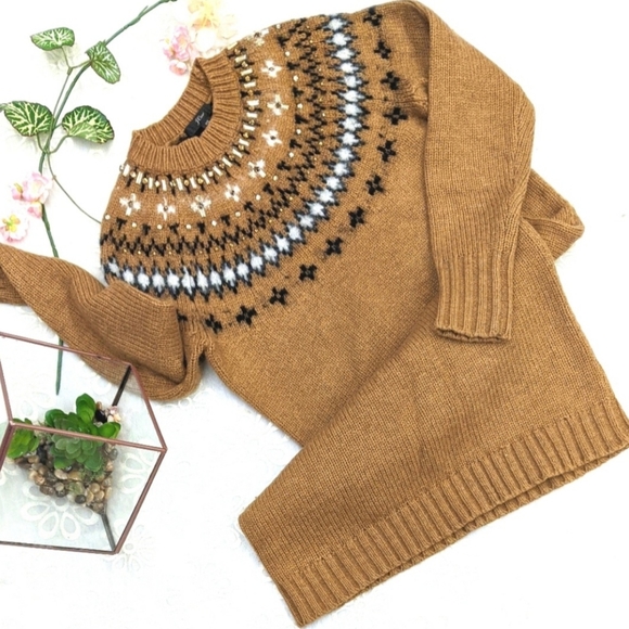 J CREW- beautiful Fair Isle sweater dress size XS - Picture 3 of 8